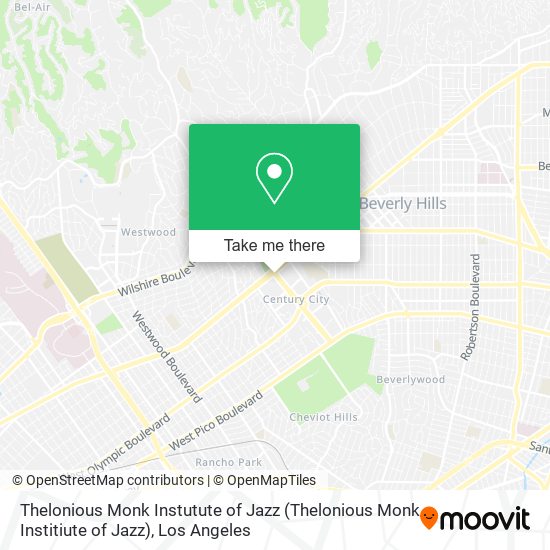 Thelonious Monk Instutute of Jazz map