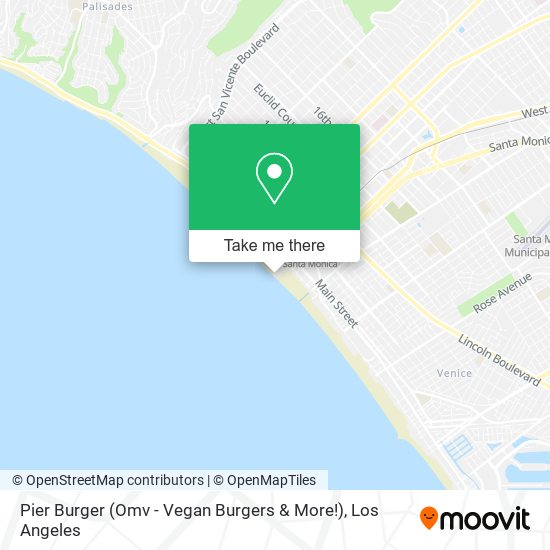 Mapa de Pier Burger (Omv - Vegan Burgers & More!)