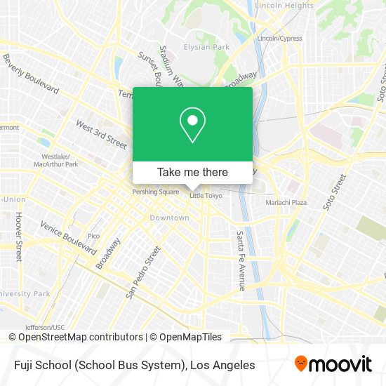 Mapa de Fuji School (School Bus System)