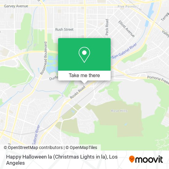 Happy Halloween la (Christmas Lights in la) map