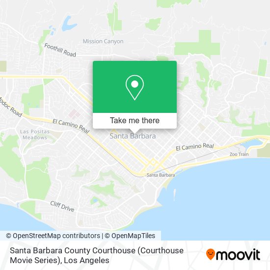 Santa Barbara County Courthouse (Courthouse Movie Series) map