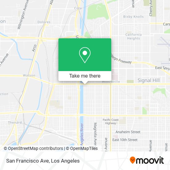 Mapa de San Francisco Ave