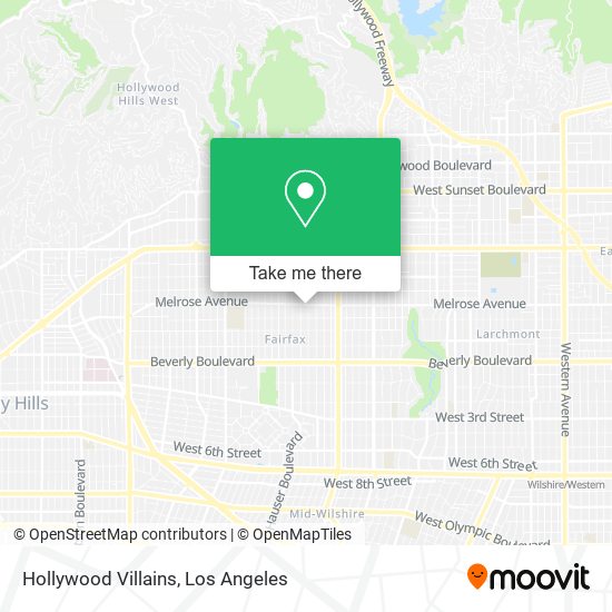 Mapa de Hollywood Villains