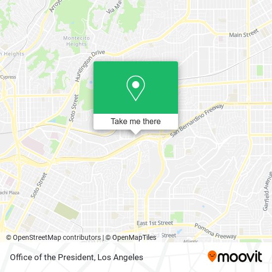 Mapa de Office of the President