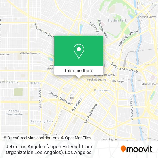 Jetro Los Angeles (Japan External Trade Organization Los Angeles) map