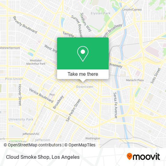 Mapa de Cloud Smoke Shop