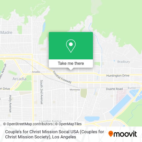Mapa de Couple's for Christ Mission Socal USA (Couples for Christ Mission Society)