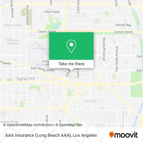 AAA Insurance (Long Beach AAA) map