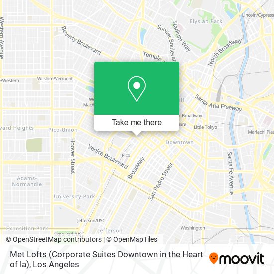 Met Lofts (Corporate Suites Downtown in the Heart of la) map