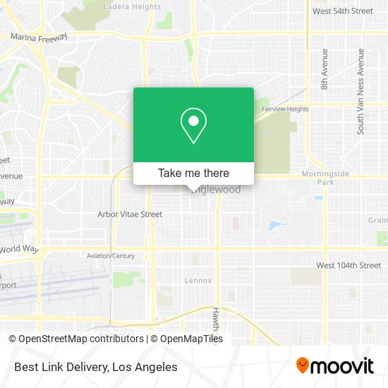 Mapa de Best Link Delivery
