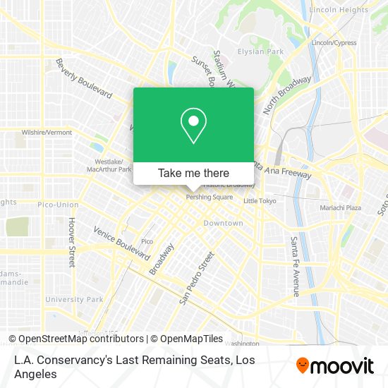 L.A. Conservancy's Last Remaining Seats map