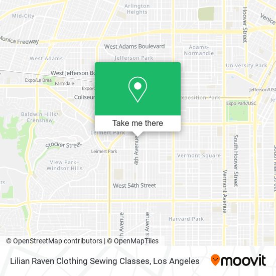 Mapa de Lilian Raven Clothing Sewing Classes