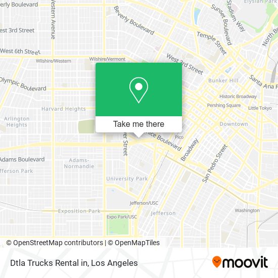 Dtla Trucks Rental in map