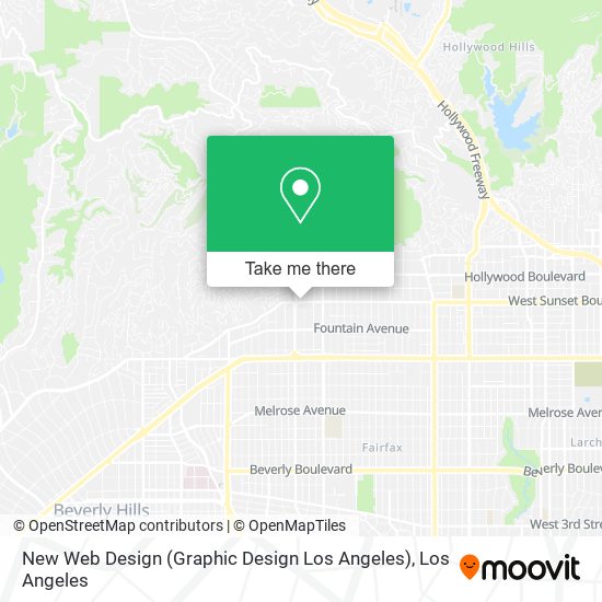 Mapa de New Web Design (Graphic Design Los Angeles)