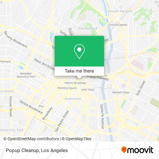 Popup Cleanup map