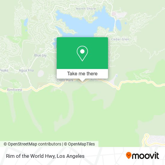 Rim of the World Hwy map