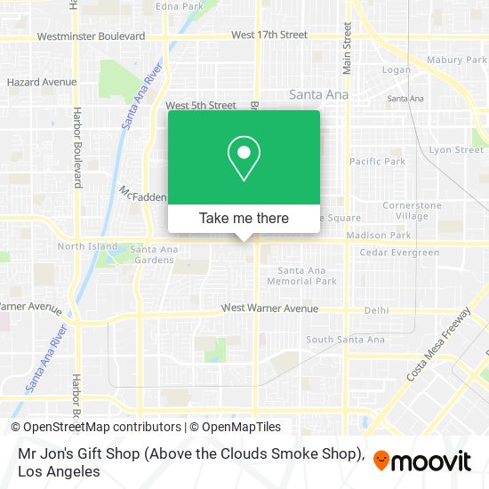 Mr Jon's Gift Shop (Above the Clouds Smoke Shop) map