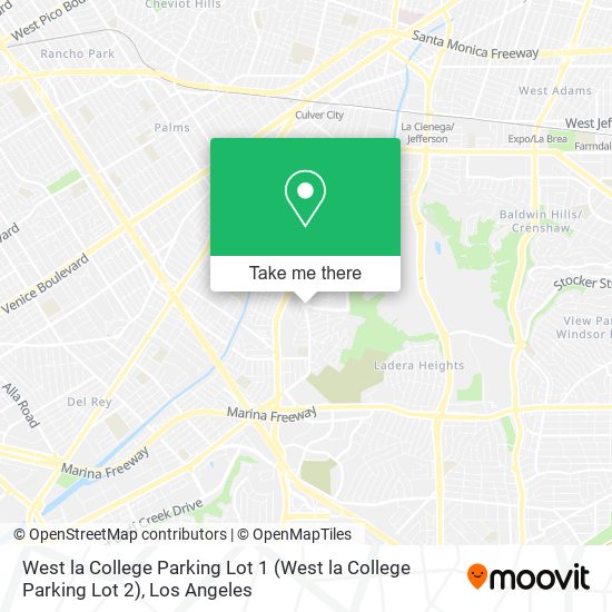 West la College Parking Lot 1 map