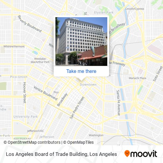 Mapa de Los Angeles Board of Trade Building