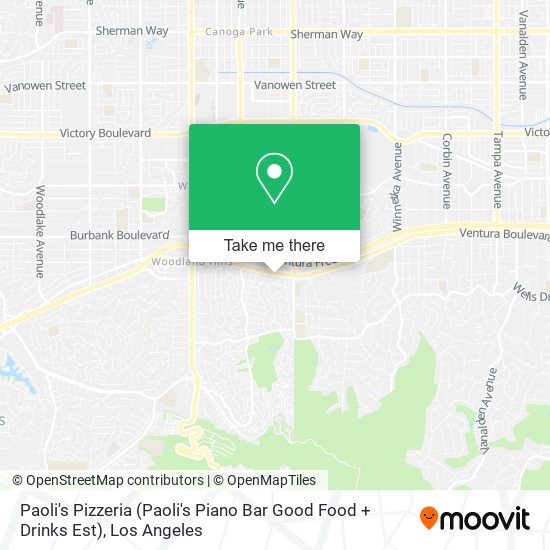 Mapa de Paoli's Pizzeria (Paoli's Piano Bar Good Food + Drinks Est)