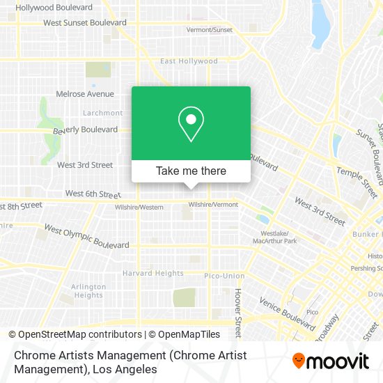 Mapa de Chrome Artists Management (Chrome Artist Management)