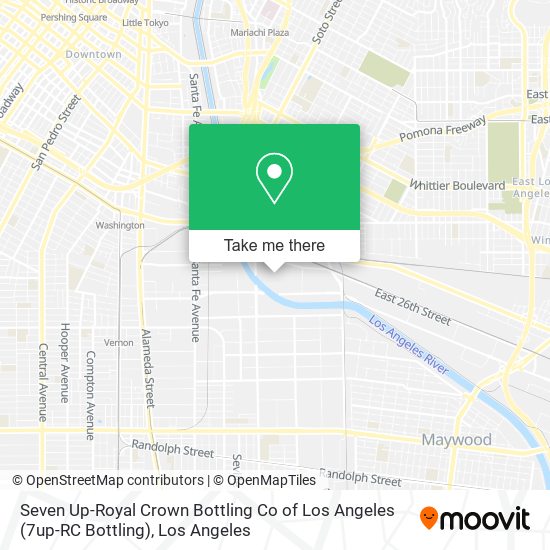 Mapa de Seven Up-Royal Crown Bottling Co of Los Angeles (7up-RC Bottling)