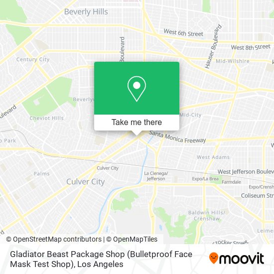 Mapa de Gladiator Beast Package Shop (Bulletproof Face Mask Test Shop)