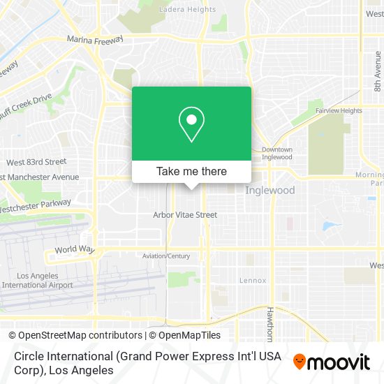 Mapa de Circle International (Grand Power Express Int'l USA Corp)