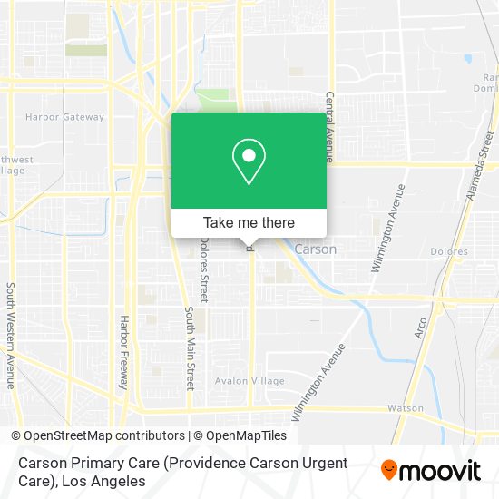Mapa de Carson Primary Care (Providence Carson Urgent Care)
