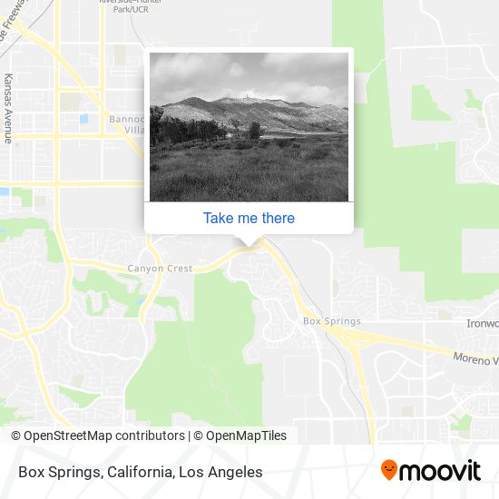 Box Springs, California map