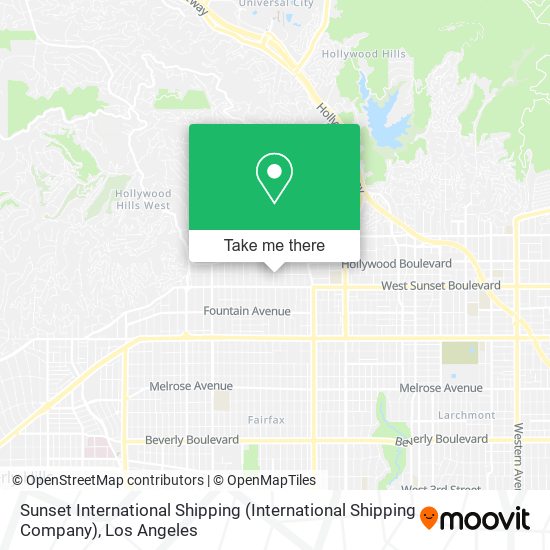 Mapa de Sunset International Shipping (International Shipping Company)