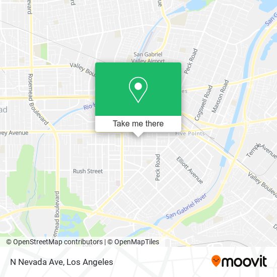 Mapa de N Nevada Ave