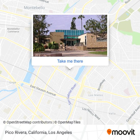 Pico Rivera, California map
