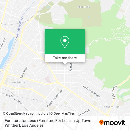Furniture for Less (Furniture For Less in Up Town Whittier) map