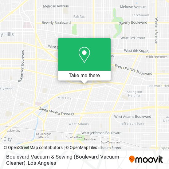 Boulevard Vacuum & Sewing (Boulevard Vacuum Cleaner) map