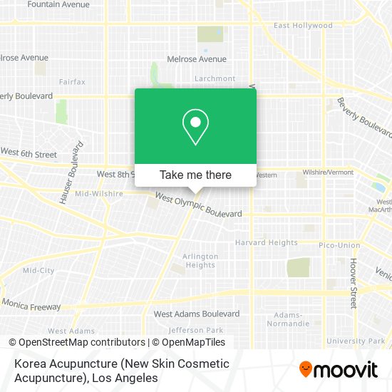 Korea Acupuncture (New Skin Cosmetic Acupuncture) map