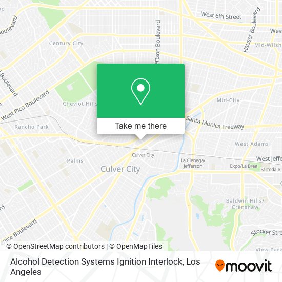 Alcohol Detection Systems Ignition Interlock map