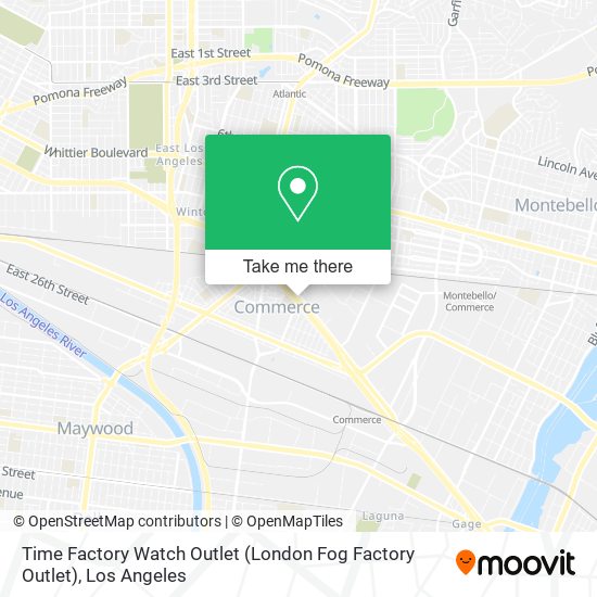 Mapa de Time Factory Watch Outlet (London Fog Factory Outlet)