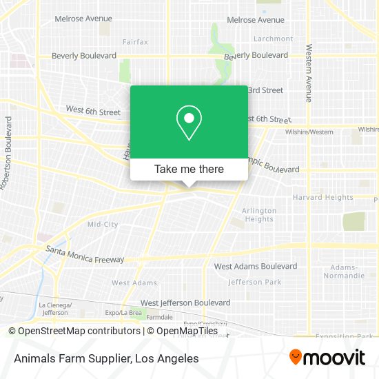 Mapa de Animals Farm Supplier