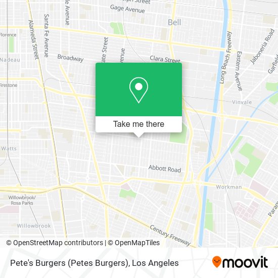 Mapa de Pete's Burgers (Petes Burgers)