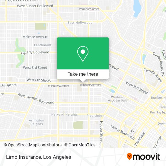 Limo Insurance map