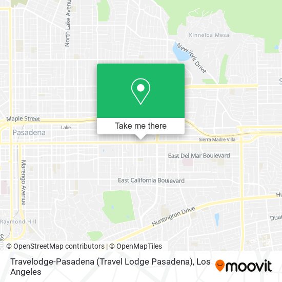 Travelodge-Pasadena (Travel Lodge Pasadena) map