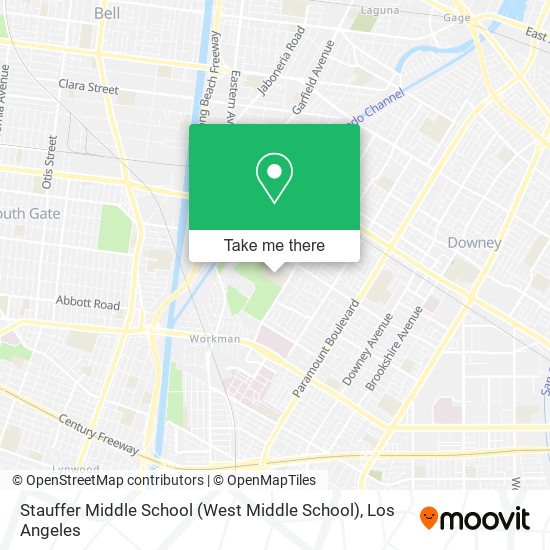 Mapa de Stauffer Middle School (West Middle School)