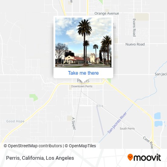 Mapa de Perris, California