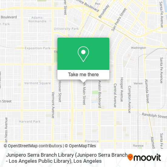 Mapa de Junipero Serra Branch Library (Junipero Serra Branch - Los Angeles Public Library)
