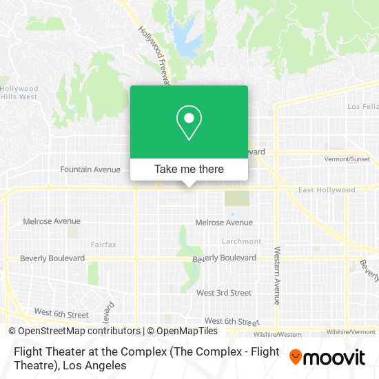 Mapa de Flight Theater at the Complex (The Complex - Flight Theatre)