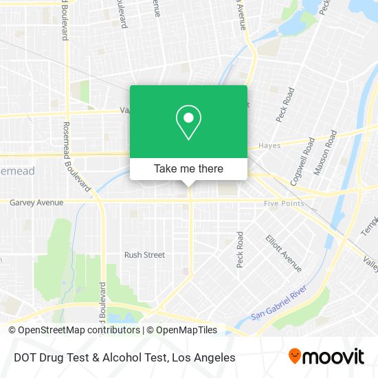 DOT Drug Test & Alcohol Test map