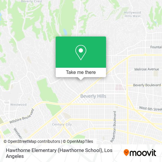 Mapa de Hawthorne Elementary (Hawthorne School)