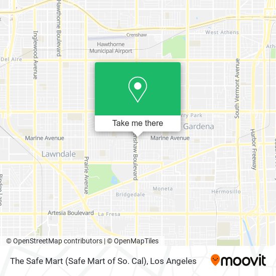 The Safe Mart (Safe Mart of So. Cal) map