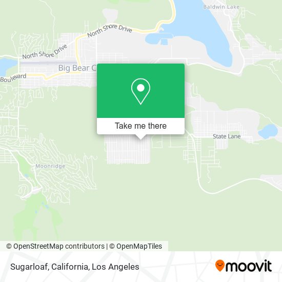 Sugarloaf, California map